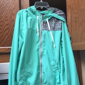 Mint windbreaker from zumiez